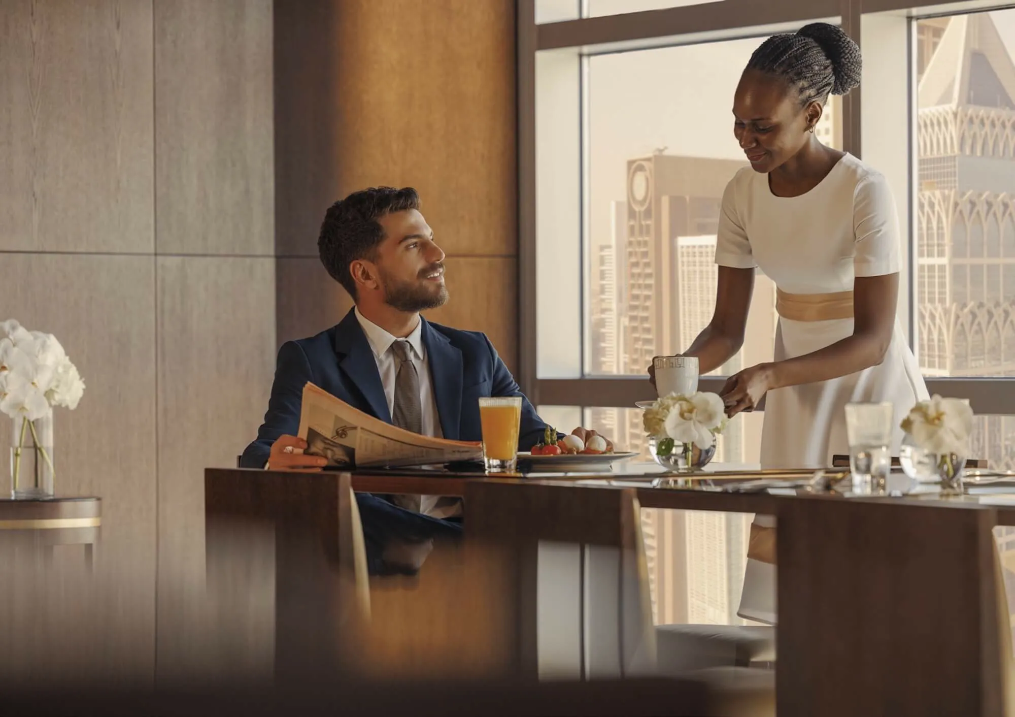 In-residence breakfast service by Jumeirah, developer brochure image
